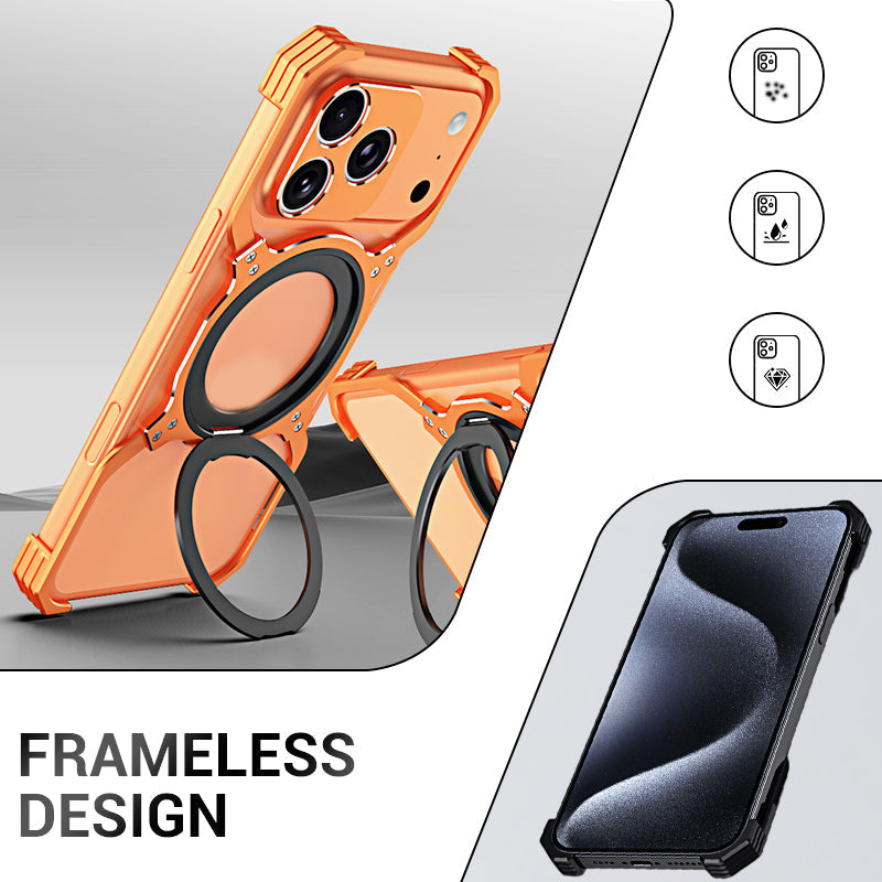 Techmate - Frameless Phone Case with Ring Stand