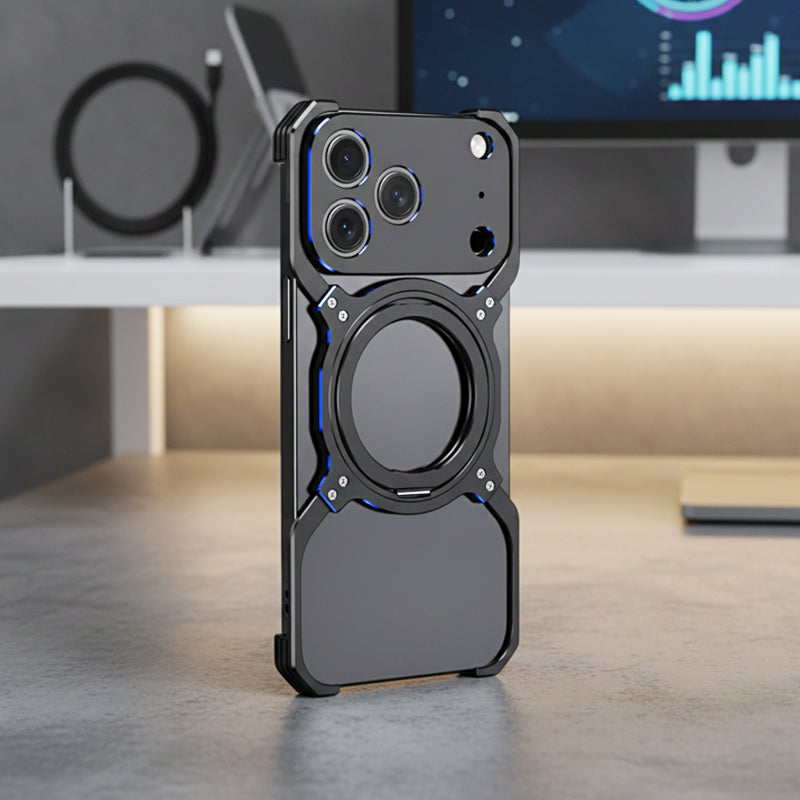 Techmate - Frameless Phone Case with Ring Stand