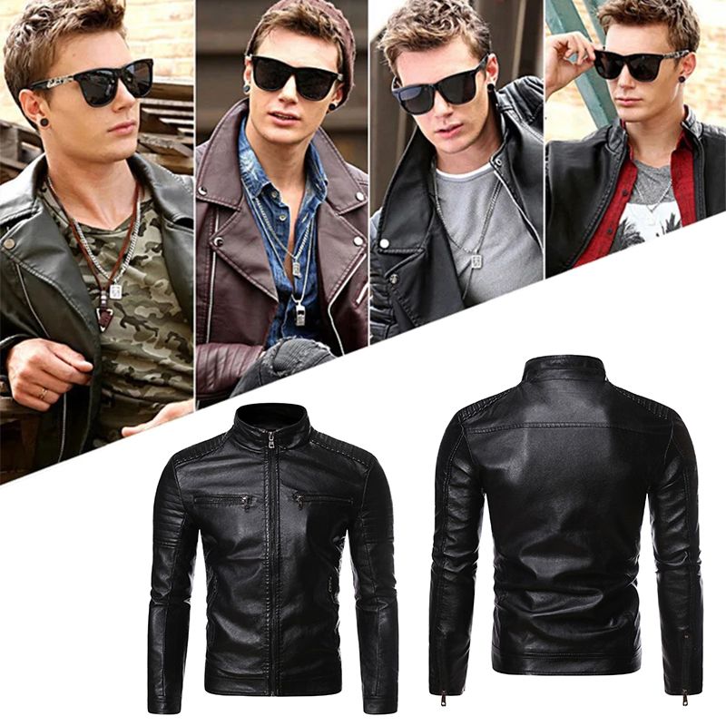 Henry – Men's leather biker jacket