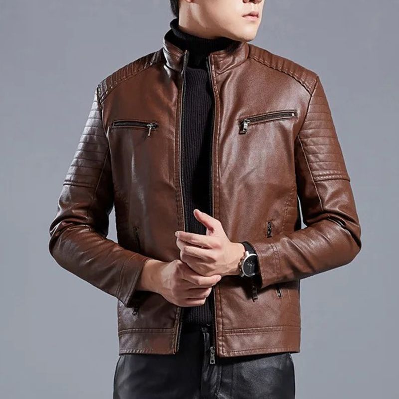 Henry – Men's leather biker jacket