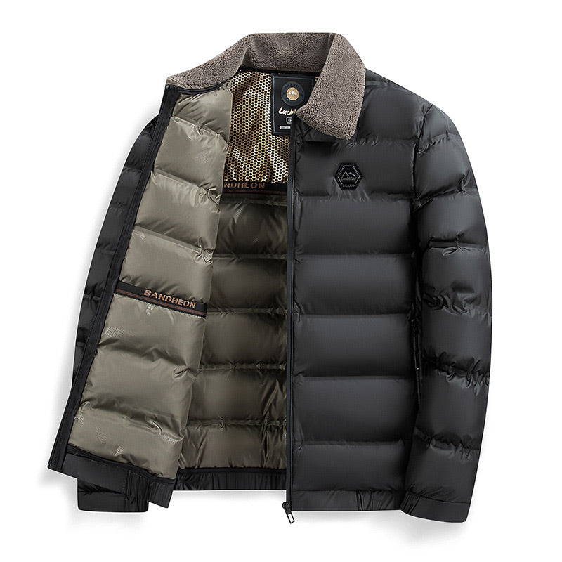 Stormridge – Men's quilted jacket with lapel collar