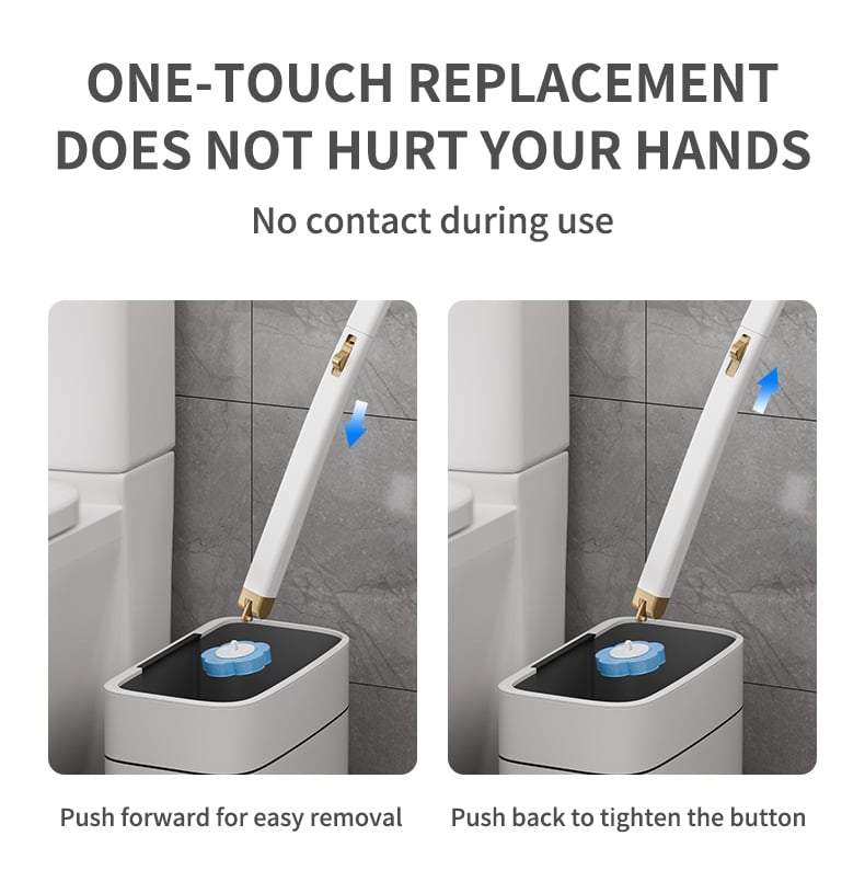 PureClean – Innovative wall-mounted toilet brush set