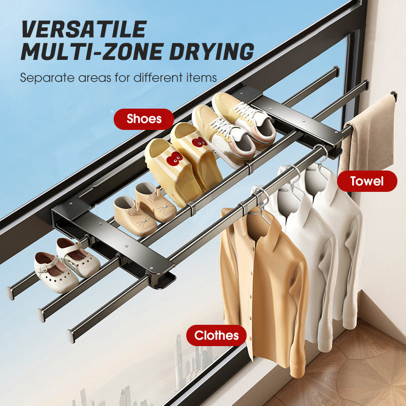 Homeplus – Wall-mounted foldable clothes drying rack