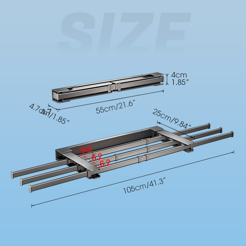 Homeplus – Wall-mounted foldable clothes drying rack