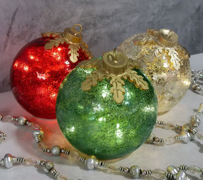 LumiGlobe – LED Christmas bauble with timer
