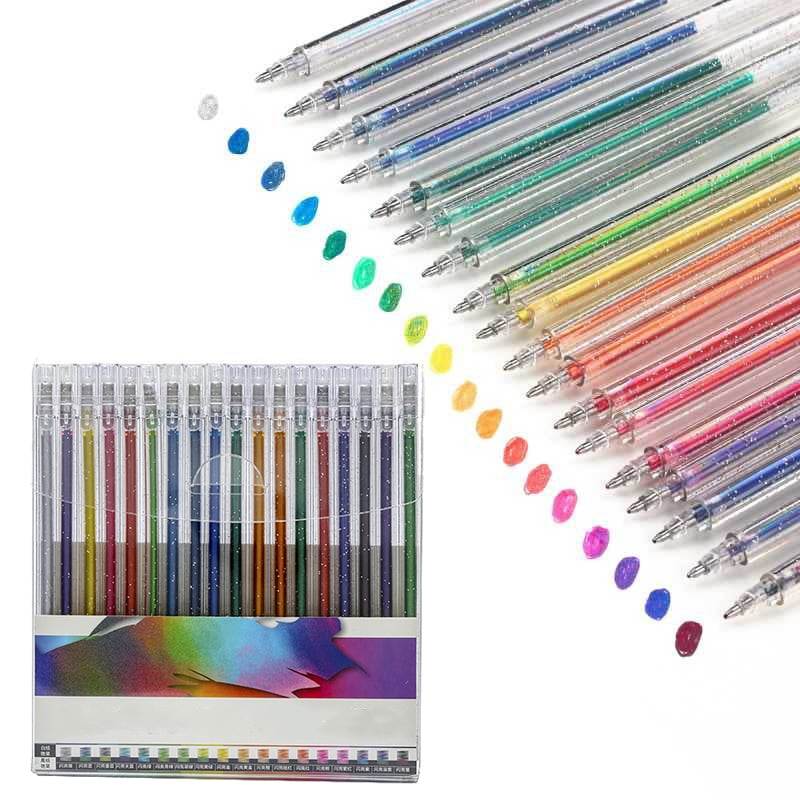 GleamArt - Glitter Gel Pen Set | 18 Pieces