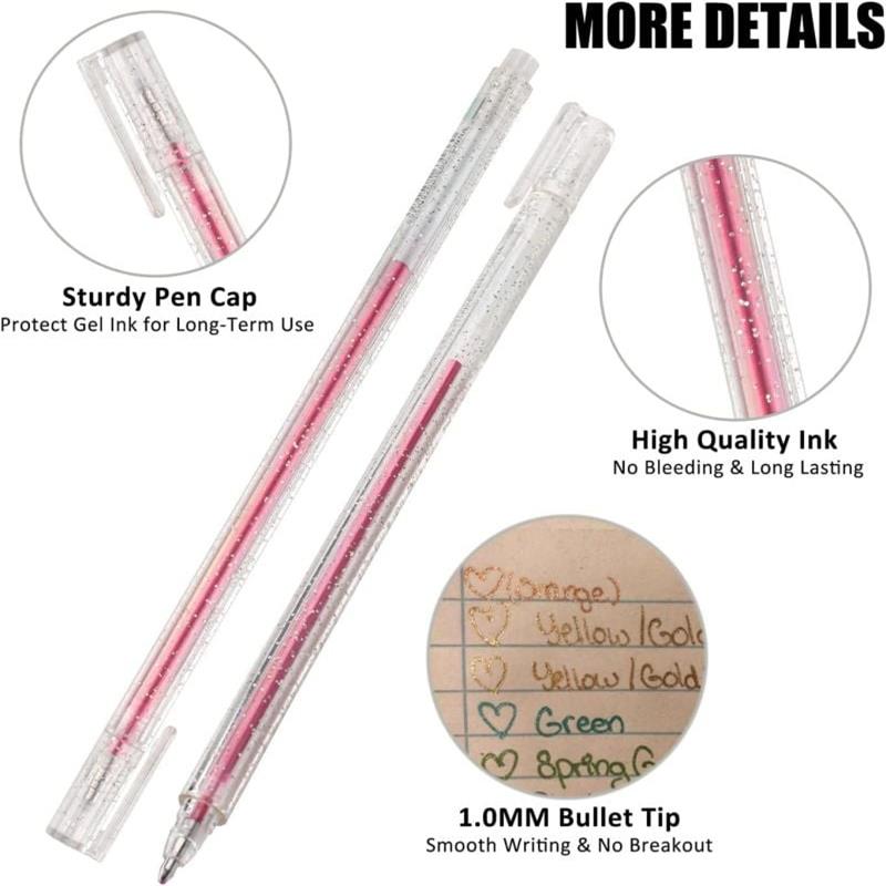 GleamArt - Glitter Gel Pen Set | 18 Pieces